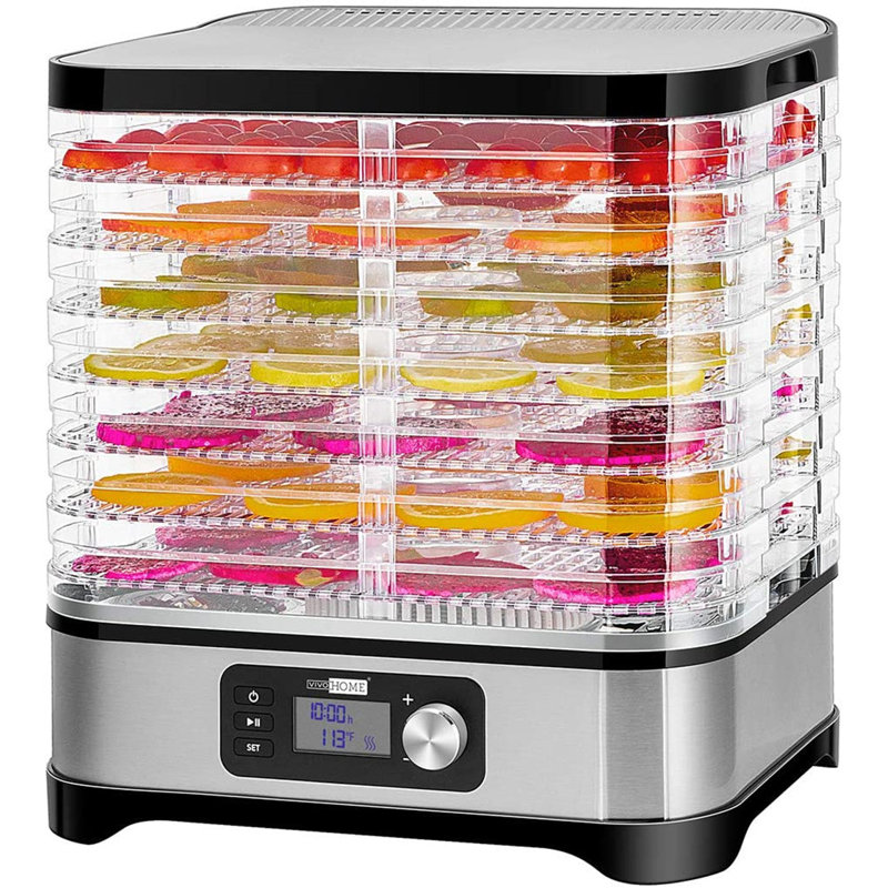 VIVOHOME Electric 400W 8 Trays Food Dehydrator Machine With Digital